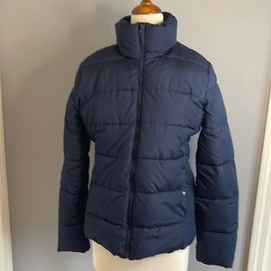 Old Navy Fleece Lined Puffer Jacket Medium Navy
